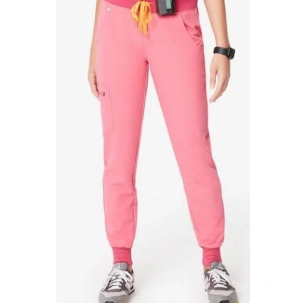 Figs Zamora Jogger Neon Pink Nursing Scrub Pants Women's XXL TALL